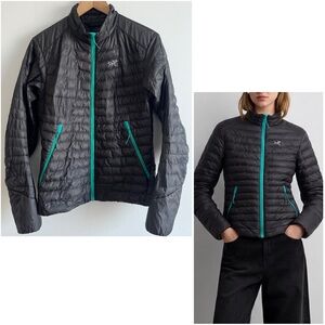 Arc'teryx Women's Black Lightweight Down Puffer Layering M Nylon